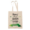 Sac Tote Bag Merci Queen Inoubliable Femme - Planetee