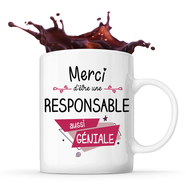 Mug Merci Responsable Géniale - Planetee