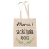 Sac Tote Bag Merci Secrétaire Adorée - Planetee