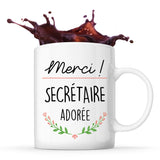 Mug Merci Secrétaire Adorée - Planetee