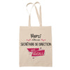 Sac Tote Bag Merci Secrétaire de direction Géniale - Planetee