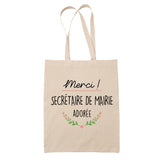 Sac Tote Bag Merci Secrétaire de Mairie Adorée - Planetee