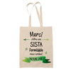 Sac Tote Bag Merci Sista Inoubliable Femme - Planetee