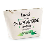 Trousse Merci Snowboardeuse inoubliable - Planetee