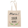 Sac Tote Bag Merci Soeur Adorée - Planetee