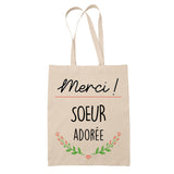 Sac Tote Bag Merci Soeur Adorée - Planetee