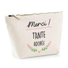 Trousse Merci Tante adorée | pochette maquillage toilette - Planetee