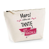 Trousse Merci Tante géniale | pochette maquillage toilette - Planetee
