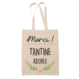 Sac Tote Bag Merci Tante Adorée - Planetee