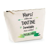 Trousse Merci Tantine inoubliable | pochette maquillage toilette - Planetee