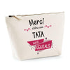 Trousse Merci Tata géniale | pochette maquillage toilette - Planetee