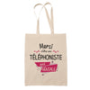 Sac Tote Bag Merci Téléphoniste Géniale - Planetee