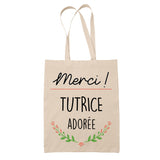 Sac Tote Bag Merci Tutrice Adorée - Planetee