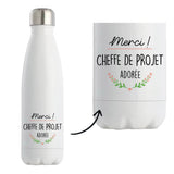 Bouteille isotherme Cheffe de projet adorée - Planetee