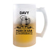 Chope de bière Davy Prénom Pilier de Bar - Planetee