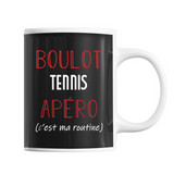 Mug Tennis C'est ma Routine - Planetee