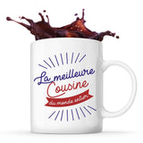 Mug blanc Meilleure du Monde entier Cousine - Planetee