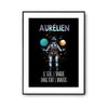 Affiche Prénom Aurélien Univers - Planetee