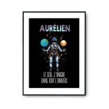 Affiche Prénom Aurélien Univers - Planetee