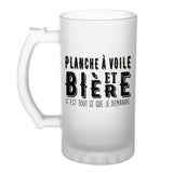 Chope de bière Planche à voile et bière - Planetee