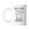 Mug Amour à donner Labrador - Planetee