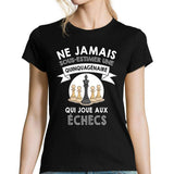 T-shirt femme échecs quinquagénaire - Planetee