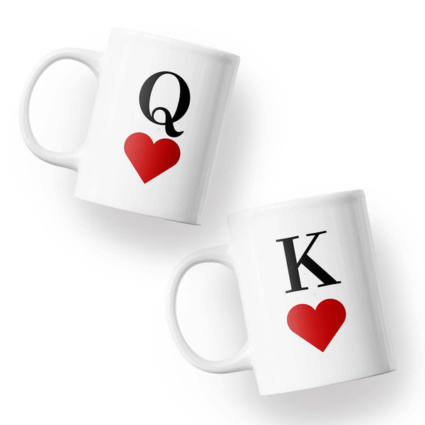 Mugs couple - King et Queen blanc