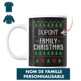 Noël - Family Christmas -Nom de famille Personnalisable - Planetee