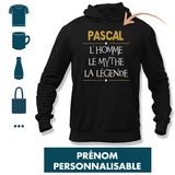 Idée Cadeau Prénom Homme Mythe Légende Jaune Personnalisable - Planetee