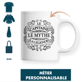 Mug Homme Mythe Légende Métier Personnalisable 1 - Planetee