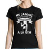 T-shirt femme gym quarantenaire - Planetee