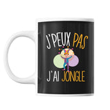 Mug Jongle j'peux pas Noir - Planetee