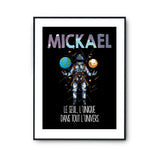 Affiche Prénom Mickael Univers - Planetee