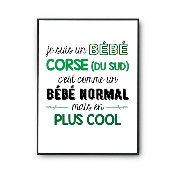 Affiche fier d'être Corse du Sud - Planetee