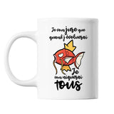 Mug Magicarp Je vous jure que quand j'évoluerai je vous niquerai tous - Planetee