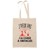 Sac Tote Bag J'peux pas Course à pied beige - Planetee