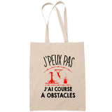 Sac Tote Bag J'peux pas Course à pied beige - Planetee
