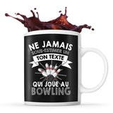 Mug personnalisable bowling Prénom Métier Age tasse pour joueur de bowling - Planetee