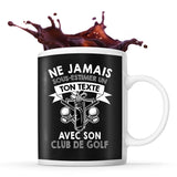 Mug personnalisable golf Prénom Métier Age tasse pour golfeur - Planetee