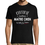 T-shirt Homme Maître chien Meilleur de France - Planetee