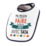 Bavoir bébé Ma mission Jeep avec Tata - Planetee