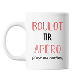 Mug Tir C'est ma Routine Blanc - Planetee