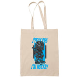 Sac Tote Bag J'peux pas Hockey beige - Planetee