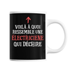 Mug Électricienne Qui déchire - Planetee