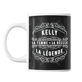 Mug Prénom Kelly La Déesse La Légende - Planetee