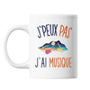 Mug Musique j'peux pas Blanc - Planetee