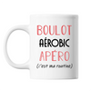 Mug Aérobic C'est ma Routine Blanc| Tasse Humour - Planetee