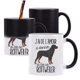Mug magique Amour Rottweiler - Planetee