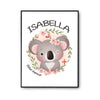 Affiche Isabella Bébé d'amour Koala - Planetee