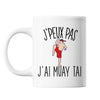 Mug Muay thai j'peux pas Blanc - Planetee